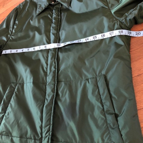 J Crew Green Lightweight puffy Jacket Women men m - Picture 8 of 9